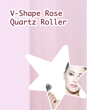 V shape face massage roller